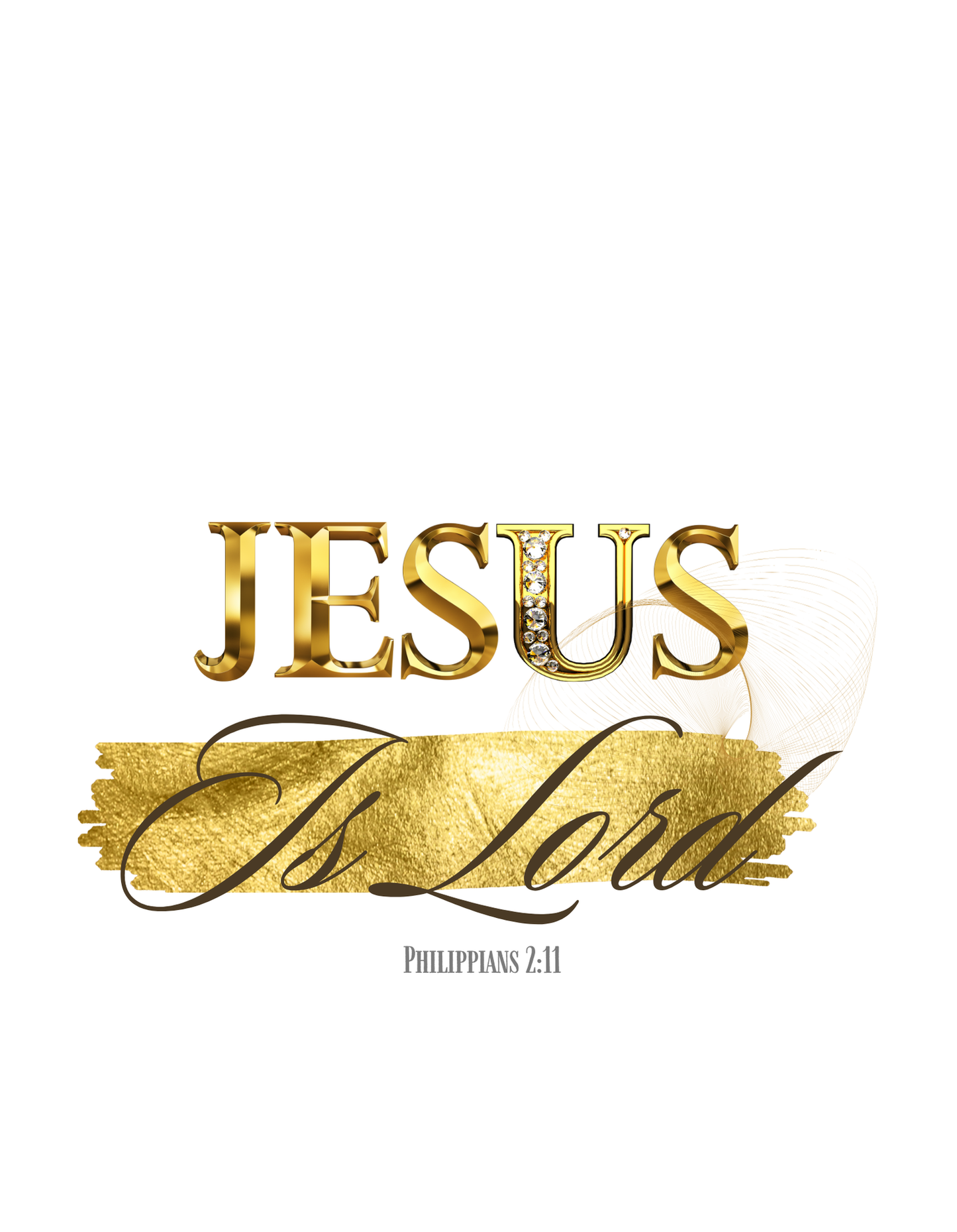 Jesus is Lord BLK/GLD