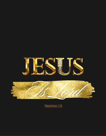 Jesus is Lord WHT/GLD